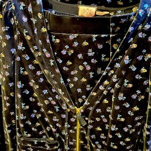 Juicy Couture velour zippered skirt set